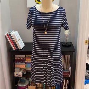 💫 H&M Navy Striped T-Shirt Dress